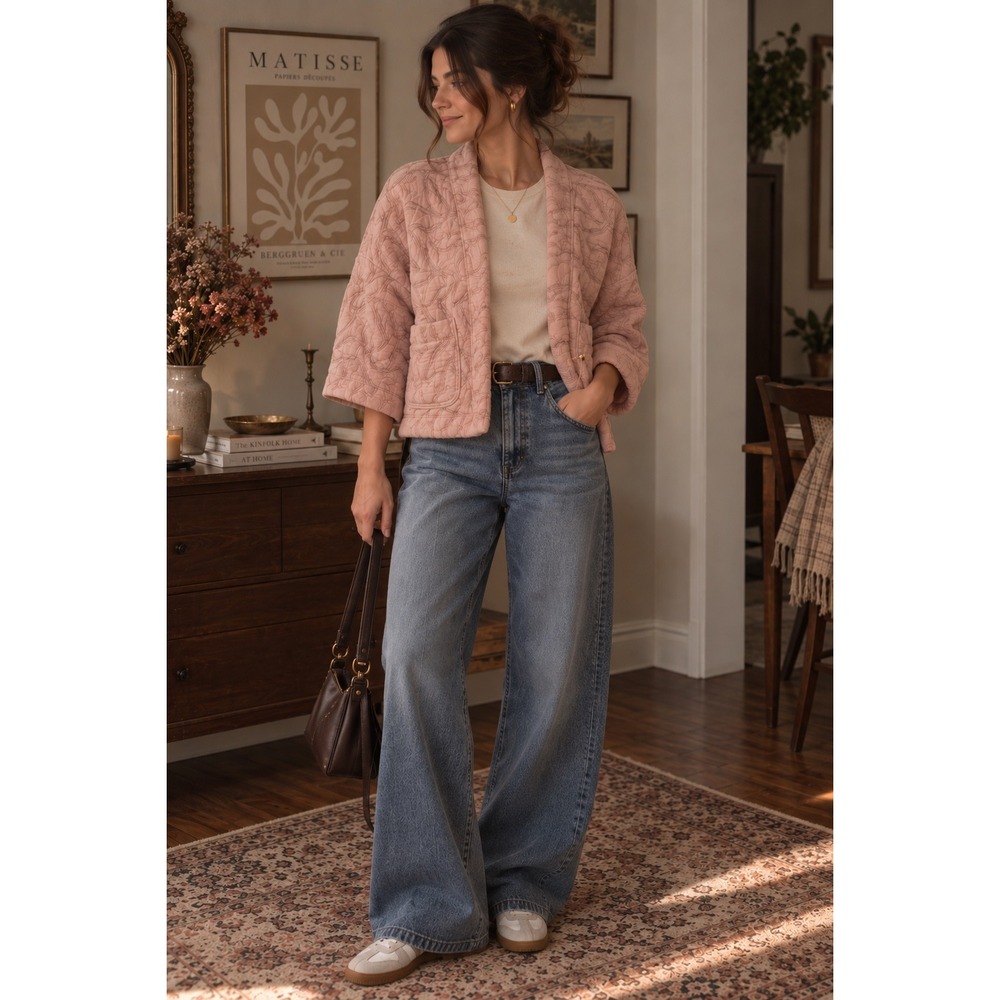 Universal Thread Pink Quilted Jacket – OSFM